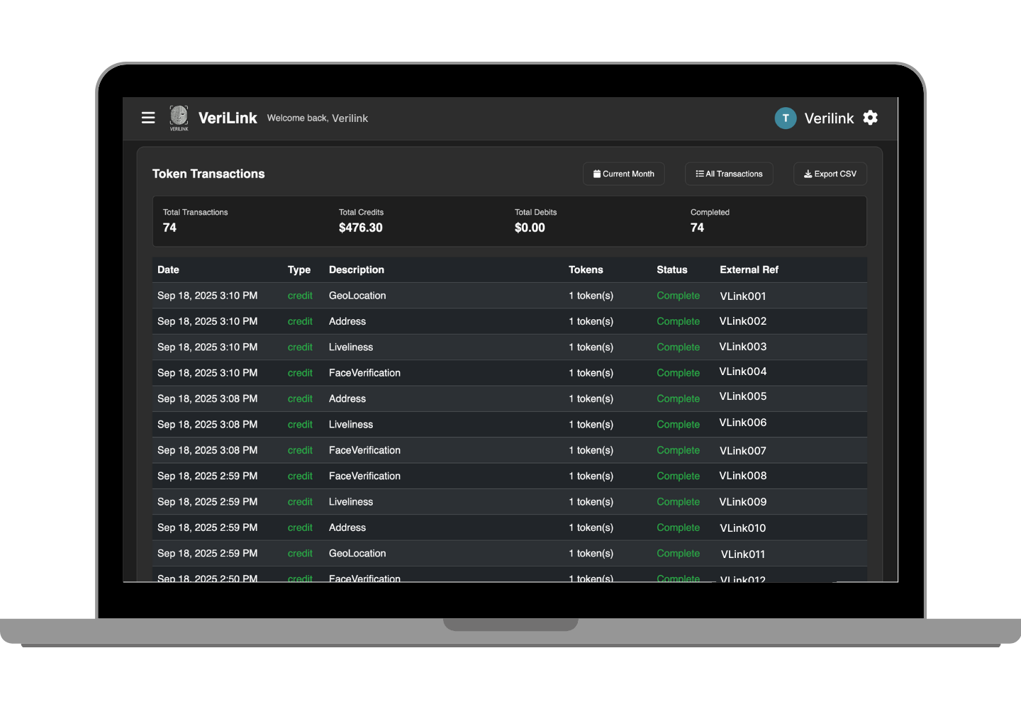 Monthly Usage Overview
